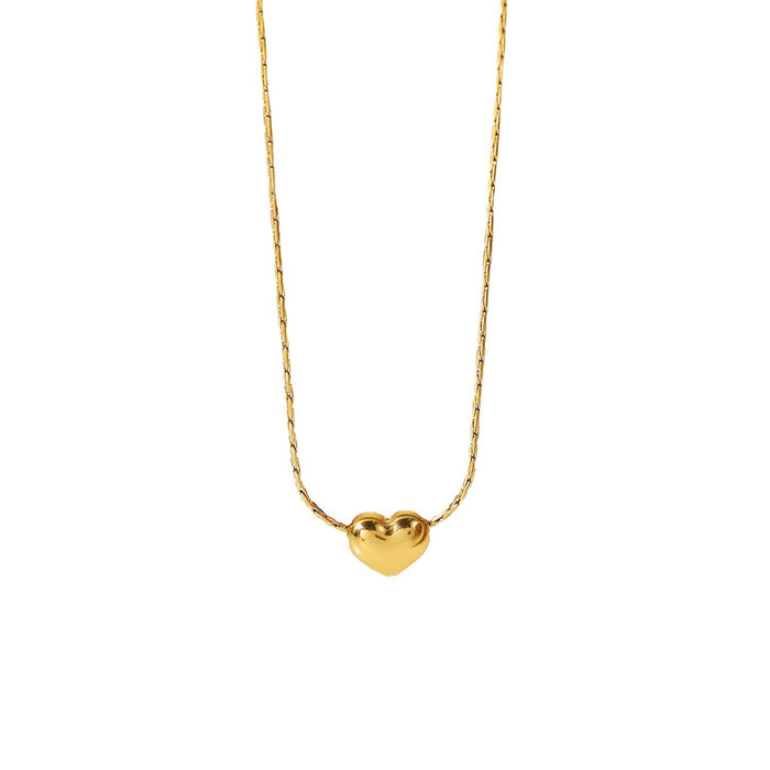 Stainless steel party heart pendant necklace