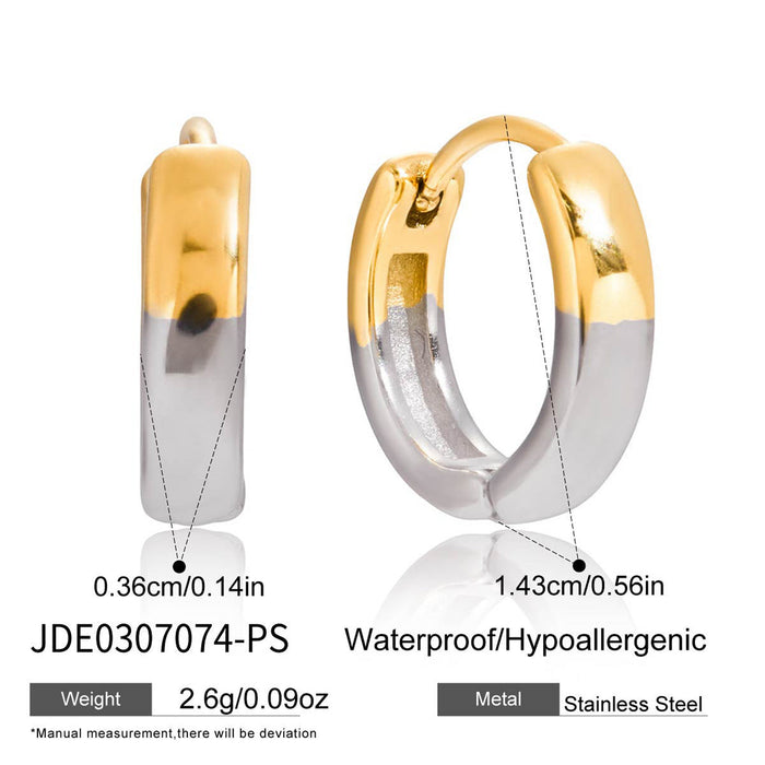 Titanium steel premium sense earrings do not fade earrings