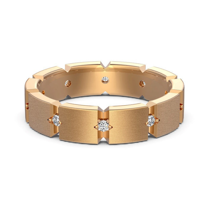 S925 Sterling Silver Plain Silver Male and Female Couple Ring-2