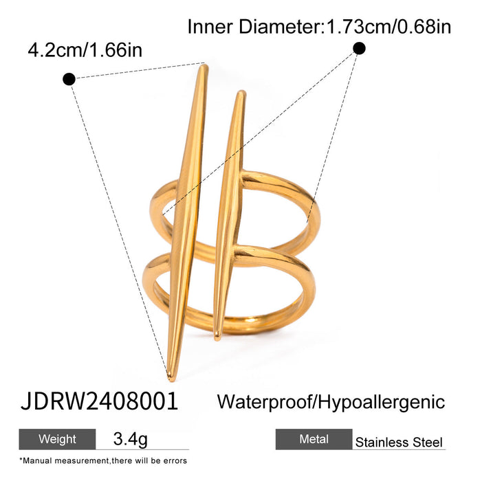 Stainless steel niche ring