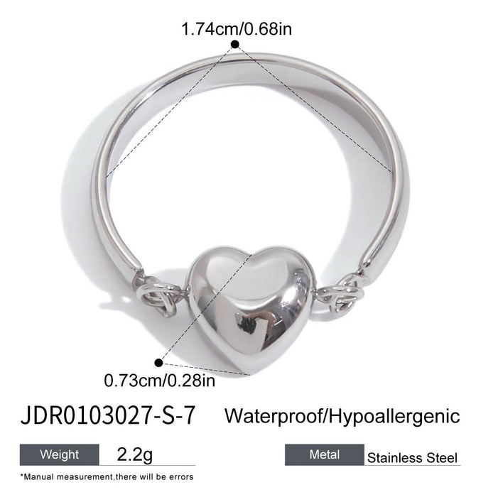 Love titanium steel does not fade ring