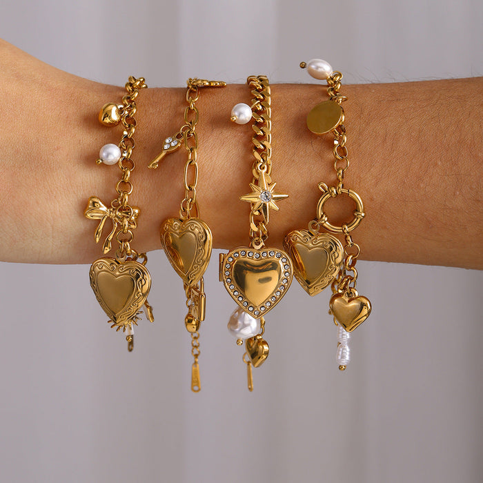 Love titanium steel bracelet