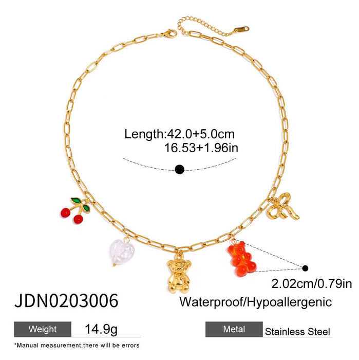 Stainless steel simple high-end necklace