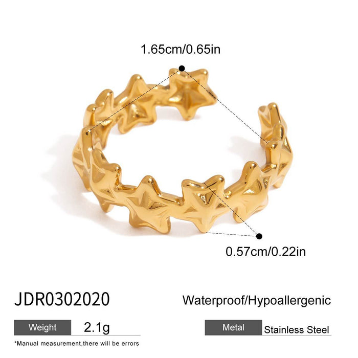 Zircon finger bracelet stainless steel bracelet