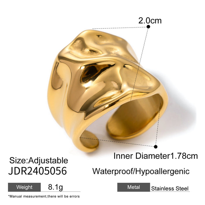Stainless steel pearl ring