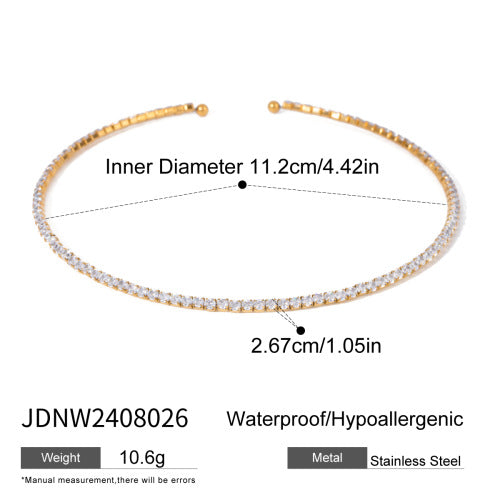 Stainless steel letter necklace