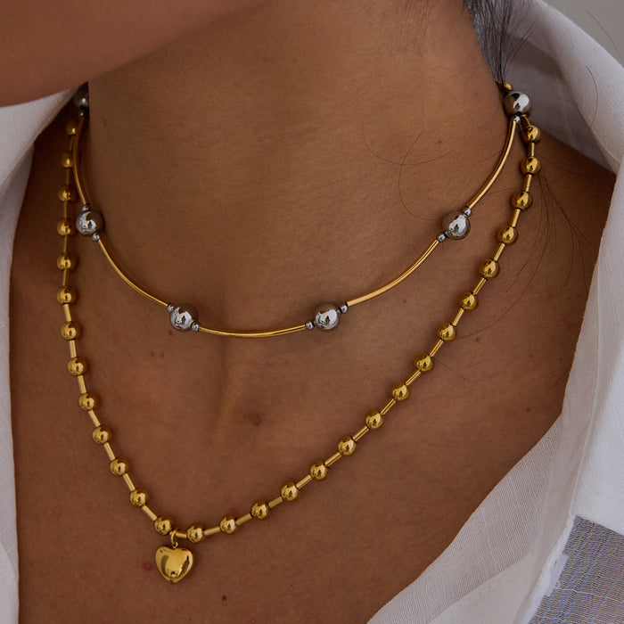 Stainless steel love necklace