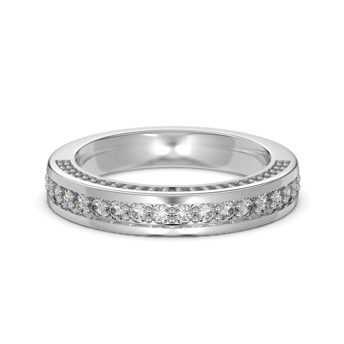 S925 Sterling Silver Brilliant Diamond Ring