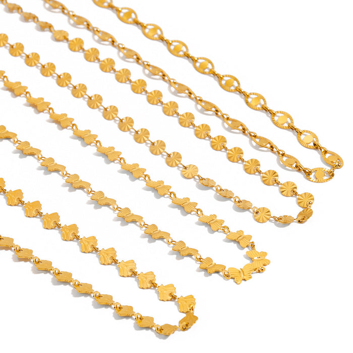 Stainless steel simple necklace