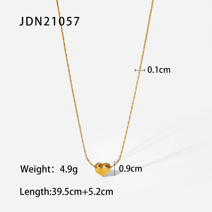 Stainless steel love pendant collarbone chain necklace
