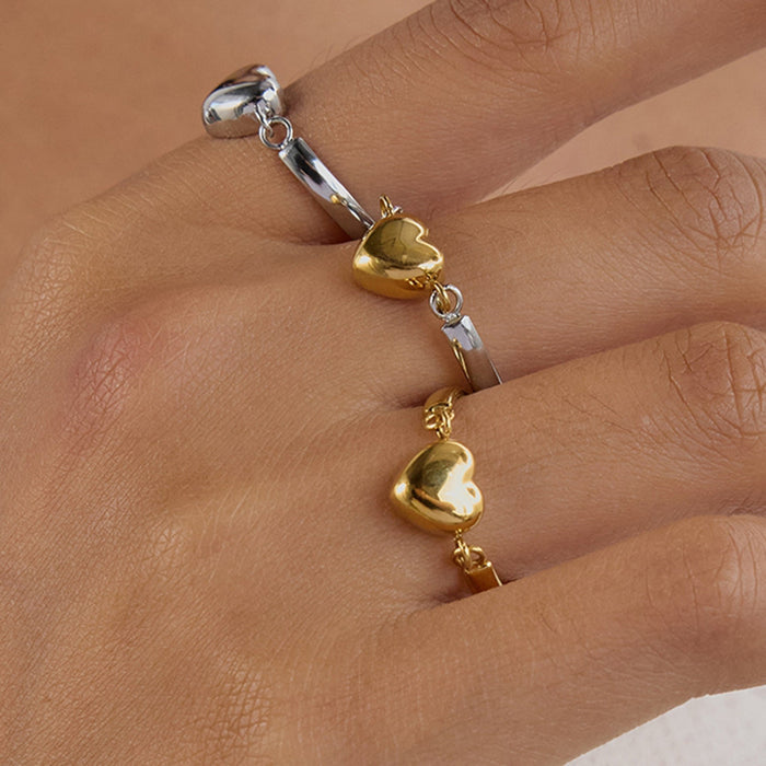 Love titanium steel does not fade ring