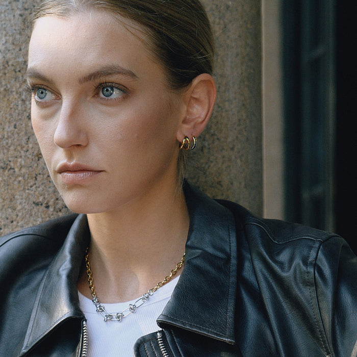 Titanium steel premium sense earrings do not fade earrings