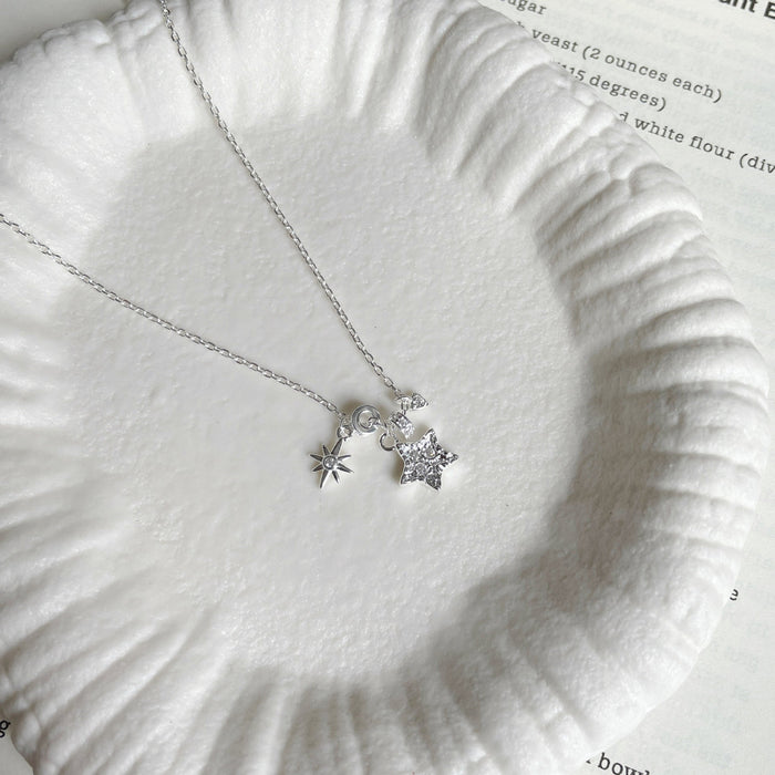 S925 Sterling Silver Sweet Star Necklace