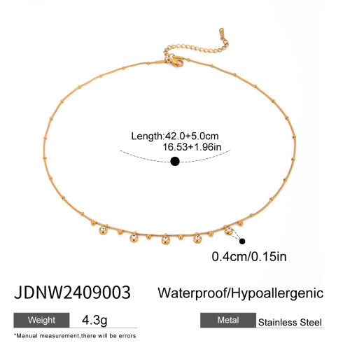 Stainless steel letter necklace