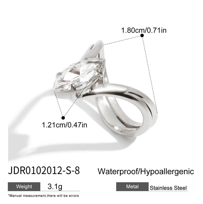 Zircon titanium steel does not fade ring