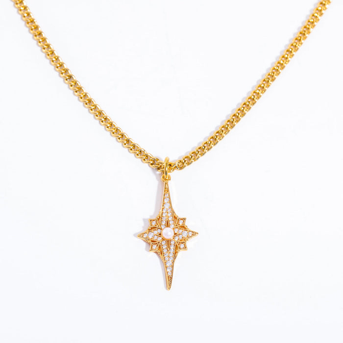 Mangxing full diamond necklace sweater chain