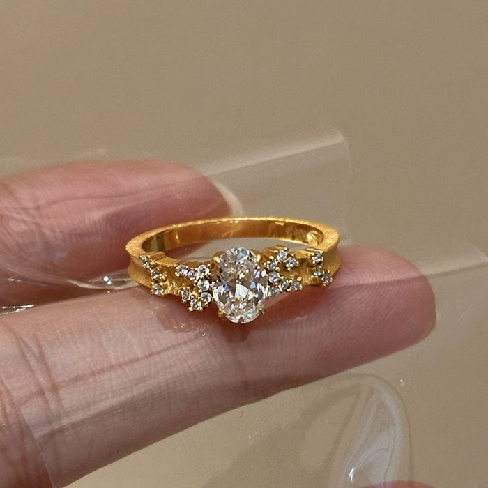 S925 Silver-plated 5 * 7 Medieval Ring