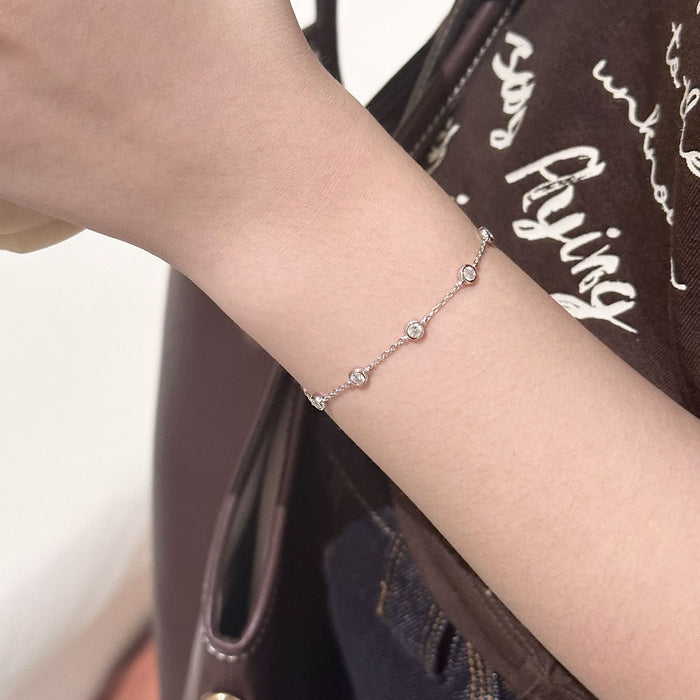 S925 Silver Pullable Bubble Bracelet