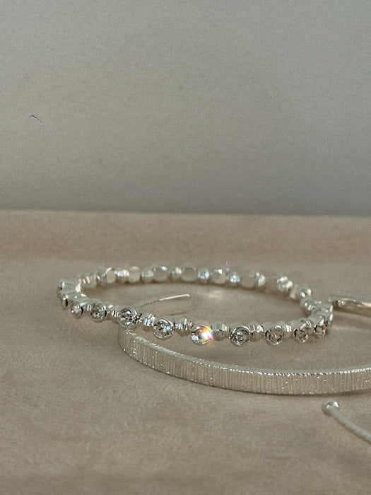 Zircon Vertical Beaded Bracelet Set