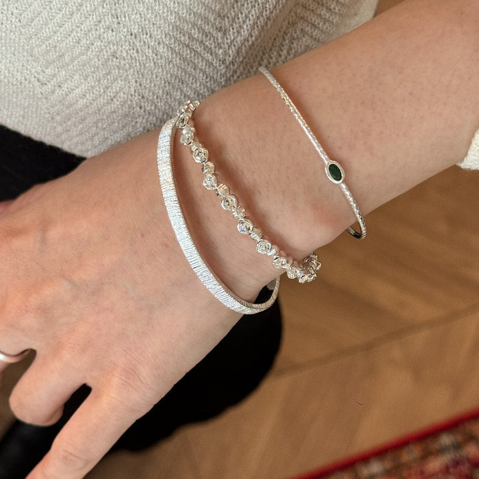 Zircon Vertical Beaded Bracelet Set