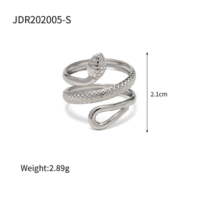 Stainless steel snake ring