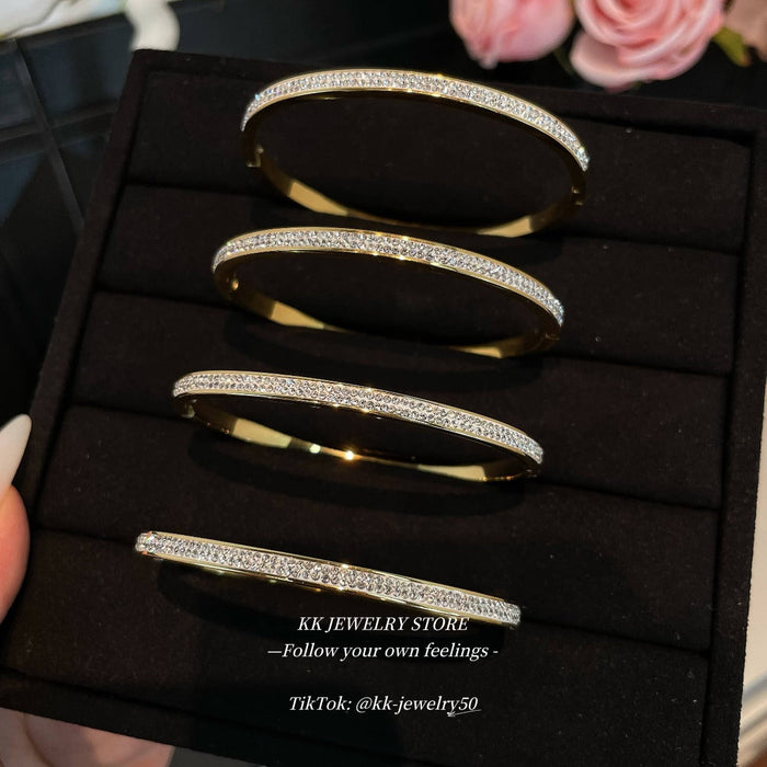 White Gypsy Narrow Buckle Bracelet