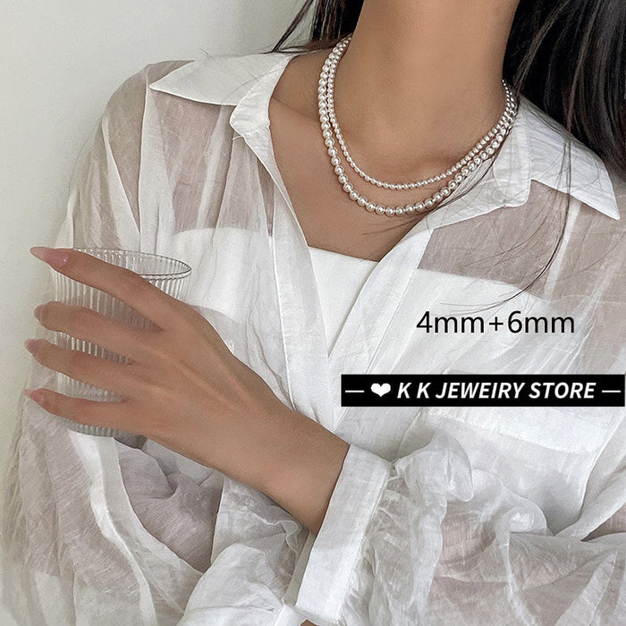 A Super Textured Artificial Pearl Necklace